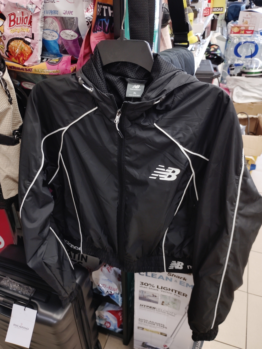 New Balance Black Jacket with White Piping
